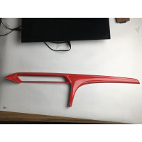 新锋范改装碳纤红内饰出风口装饰贴片 哥瑞竞瑞手刹台碳纤贴饰 中控台出风口[锋范]