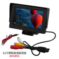 4.3寸车载显示器汽车DVD小显示屏高清视频电视机顶盒货车倒车影像 4.3寸显示器(厚款)高清高亮