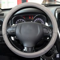 雪铁龙汽车方向盘套爱丽舍C4LC5思嘉C3-XRC2凯旋塞纳真皮四季通用 F028灰色