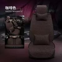 女座垫新款JEEP牧马切诺基自由客大指挥官免绑防滑汽车凉 豪华版咖啡色