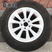 汽车身轮毂改色自喷漆轮胎钢圈中网车标改装黑色可撕喷膜手撕贴膜 亚光白