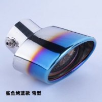 03-19款丰田普拉多尾喉霸道2700中东3.5专用排气管消声器改装配件 带网烤蓝弯款