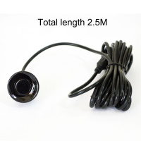 汽车前车倒车雷达探头22mm22.5前后通用电眼防撞感应防水传感器 22mm黑色(单个)