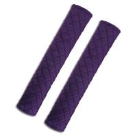 汽车安全带套一对装30cm护肩套保险带套成人儿童护肩加长四季通用 天鹅绒紫色一对装[30cm]