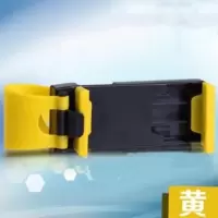 汽车方向盘手机夹 车载手机架 车用便携式手机支架固定在方向盘上 黄色
