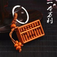 桃木小挂件斧子剑汽车钥匙扣辟邪随身小孩婴儿防小人镇宅 一本万利[4.3*2.7cm]