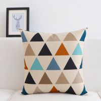 北欧棉麻抱枕客厅沙发靠垫套靠背汽车办公室椅子大腰枕床头靠枕芯 BO-011