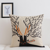 北欧棉麻抱枕客厅沙发靠垫套靠背汽车办公室椅子大腰枕床头靠枕芯 ML-004