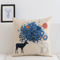 北欧棉麻抱枕客厅沙发靠垫套靠背汽车办公室椅子大腰枕床头靠枕芯 ML-015