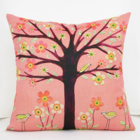 北欧棉麻抱枕客厅沙发靠垫套靠背汽车办公室椅子大腰枕床头靠枕芯 SM-006