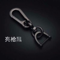 防丢钥匙扣编织绳子号码牌汽车电话号码牌创意挂件钥匙链男女 亮枪黑单扣(螺丝刀)