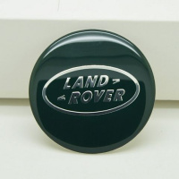汽车个性改装轮毂中心盖标贴 方向盘标轮毂贴标 65mm各种标志车标 路虎绿色65mm一片