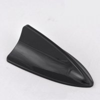 鲨鱼鳍天线汽车改装饰品宝马天线烤黑色漆鲨鱼尾通用型汽车天线 不带信号-881黑色