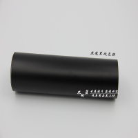 汽车亚光黑改色贴纸碳纤纸后视镜尾翼AB柱内饰改装磨砂亮面贴膜 亚光黑50cm宽1米价