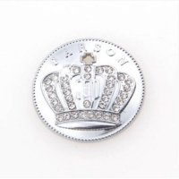 一键启动按钮装饰贴钻开关装饰圈钥匙孔车内饰品水钻闪钻镶钻 皇冠按钮