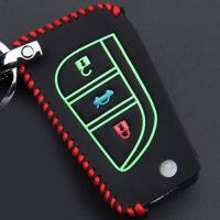 丰田雷凌钥匙包卡罗拉RAV4新凯美瑞皇冠汉兰达汽车锐志钥匙套 C款夜光-单个包
