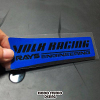 TE37SL轮毂装饰反光防水车贴荧光色改装车个性轮毂条幅汽车贴纸 17-19寸反光蓝一条