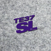 TE37SL轮毂装饰反光防水车贴荧光色改装车个性轮毂条幅汽车贴纸 te37反光蓝字4个