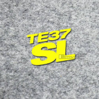 TE37SL轮毂装饰反光防水车贴荧光色改装车个性轮毂条幅汽车贴纸 te37荧光黄字4个