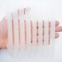 汽车宝马奥迪车防撞条贴通用型夜光硅胶个性改装饰侧开边防刮 透明[8条装]刀锋