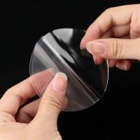 强力双面胶无痕吸盘辅助贴浴室防水高粘透明两面挂钩固定黏贴胶垫 圆形直径6cm【40片】送10片