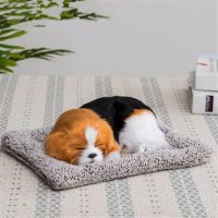 汽车用竹炭包车载仿真狗狗公仔娃娃摆件毛绒后窗车上车内新车可爱 黑背