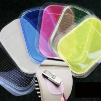 车上放香水手机防滑垫车用小号强力透明车载硅胶黑汽车摆件固定贴 小号透明