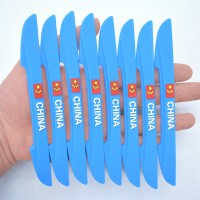 2018款丰田全新8代凯美瑞车防撞条后视镜防擦条保护条八代改装 蓝色国旗[8条装]刀锋