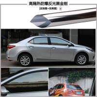 汽车贴膜隔热膜车膜防晒全车玻璃膜汽车膜玻璃防爆面包车贴膜 高隔热防爆反光黑金刚50CM*1米 轿车适用全车套装