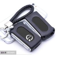 适用沃尔沃钥匙套volvo汽车v90cc装饰V90女S90壳XC90扣XC40包XC60 磨砂黑+黑色绳环