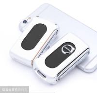 适用沃尔沃钥匙套volvo汽车v90cc装饰V90女S90壳XC90扣XC40包XC60 银白色单壳
