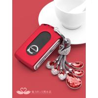 适用沃尔沃钥匙套volvo汽车v90cc装饰V90女S90壳XC90扣XC40包XC60 魅力红+天鹅红水晶