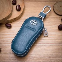 专用丰田老款卡罗拉皇冠RAV4直板锐志霸道2700普拉多汽车钥匙套包 丰田新直板蓝牙加防丢牌