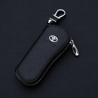 专用丰田老款卡罗拉皇冠RAV4直板锐志霸道2700普拉多汽车钥匙套包 丰田直板黑色