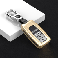 适用于2019年新款讴歌rdx钥匙套cdx改装包tlxl装饰壳汽车配件用品 土豪金+车标扣