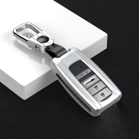 适用于2019年新款讴歌rdx钥匙套cdx改装包tlxl装饰壳汽车配件用品 月光银+车标扣