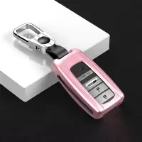 适用于2019年新款讴歌rdx钥匙套cdx改装包tlxl装饰壳汽车配件用品 樱花粉+车标扣