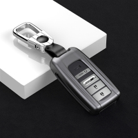 适用于2019年新款讴歌rdx钥匙套cdx改装包tlxl装饰壳汽车配件用品 浅灰+车标扣