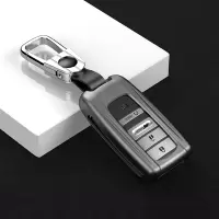 适用于2019年新款讴歌rdx钥匙套cdx改装包tlxl装饰壳汽车配件用品 浅灰+车标扣