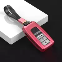 适用于2019年新款讴歌rdx钥匙套cdx改装包tlxl装饰壳汽车配件用品 魅力红+皮绳