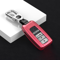 适用于2019年新款讴歌rdx钥匙套cdx改装包tlxl装饰壳汽车配件用品 魅力红+车标扣