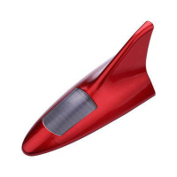 一汽大众速腾迈腾宝来车顶改装车用鲨鱼鳍天线装饰用品沙鱼尾翼 红色鲨鱼鳍[不带遥控]