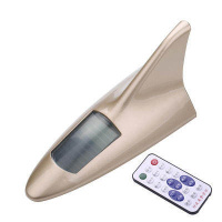 一汽大众速腾迈腾宝来车顶改装车用鲨鱼鳍天线装饰用品沙鱼尾翼 金色鲨鱼鳍【带遥控】