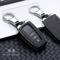 丰田第八代凯美瑞钥匙包套 专用2018新款8代汽车改装壳扣19亚洲龙 19款亚洲龙专用银黑智能
