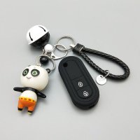 适用于名爵MG3 名爵3 MG 3SW 改装2键汽车硅胶钥匙包遥控保护套扣 功夫熊猫套装