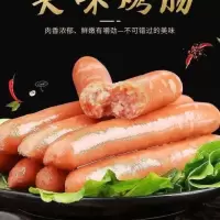 烤肠50根 烤肠热狗肉肠根风味香肠批发火山石烤肠手抓饼火腿肠地道肠