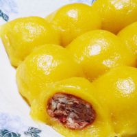 黄豆包（红小豆馅有糖） 粘豆包350g东北农家大黄米江米红芸豆馅粘豆包糯米 年糕