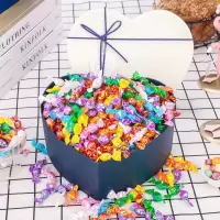 五彩千纸鹤糖(盒装) 299颗(爱久久) [情人节礼物]千纸鹤糖果礼品创意生日礼物