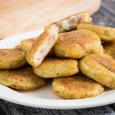 鱼香虾饼1袋 (500g) 鱼香虾饼海苔鳕鱼虾饼虾排油炸鲜仁虾饼半成品早餐小吃速食虾制品