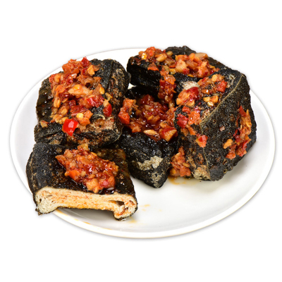 麻辣味3袋(30小包) 3份 特产臭豆腐 黑色臭干子油炸香辣味零食小吃